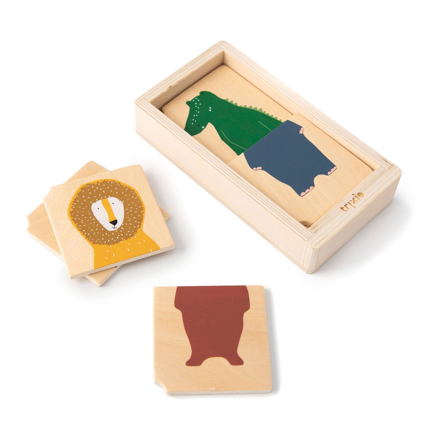 Trixie houten combo puzzel dieren
