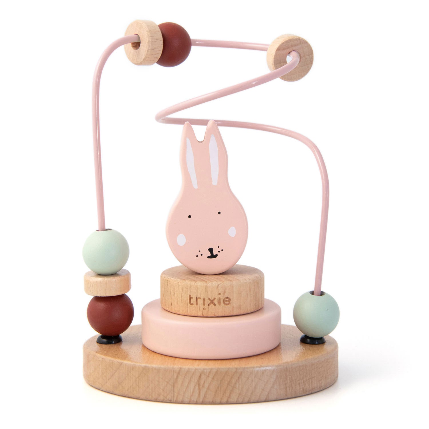 Trixie houten motoriekspiraal - mrs. rabbit