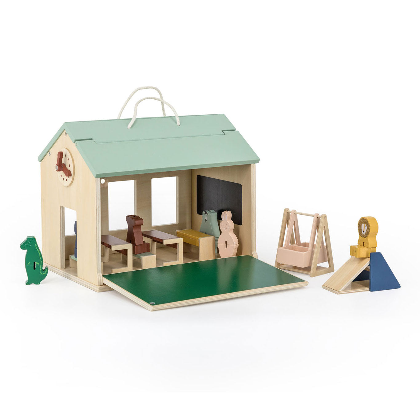 Trixie houten school met accessoires