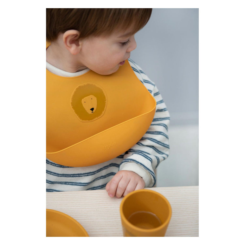 Trixie silicone slabbetje - mr. lion, 2st.