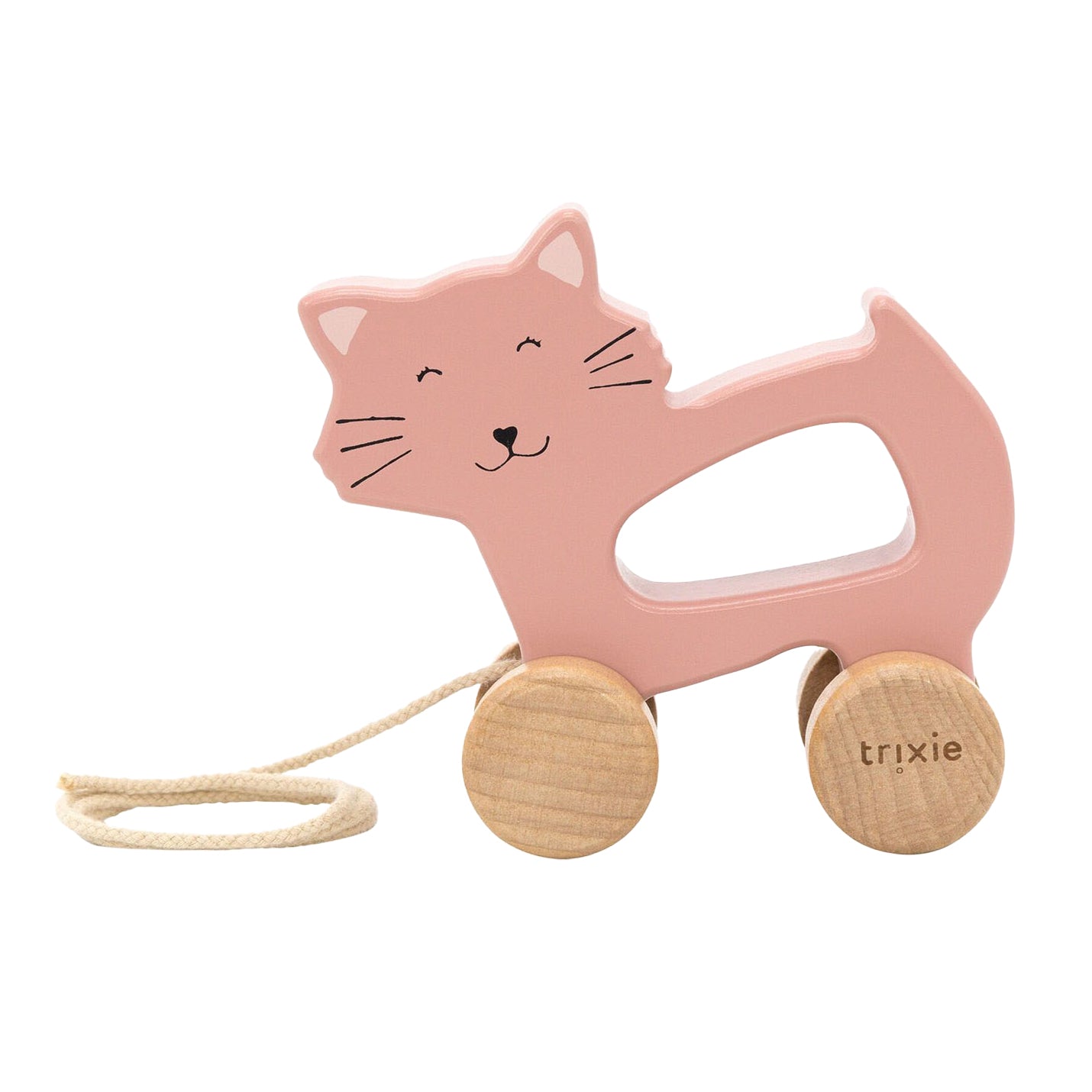 Trixie-Spielfigur aus Holz zum Nachziehen – Frau Katze