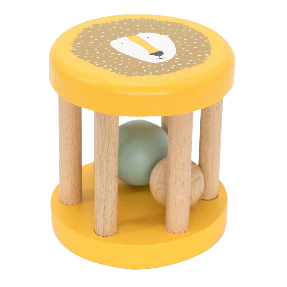 Trixie houten rammelaar - mr. lion