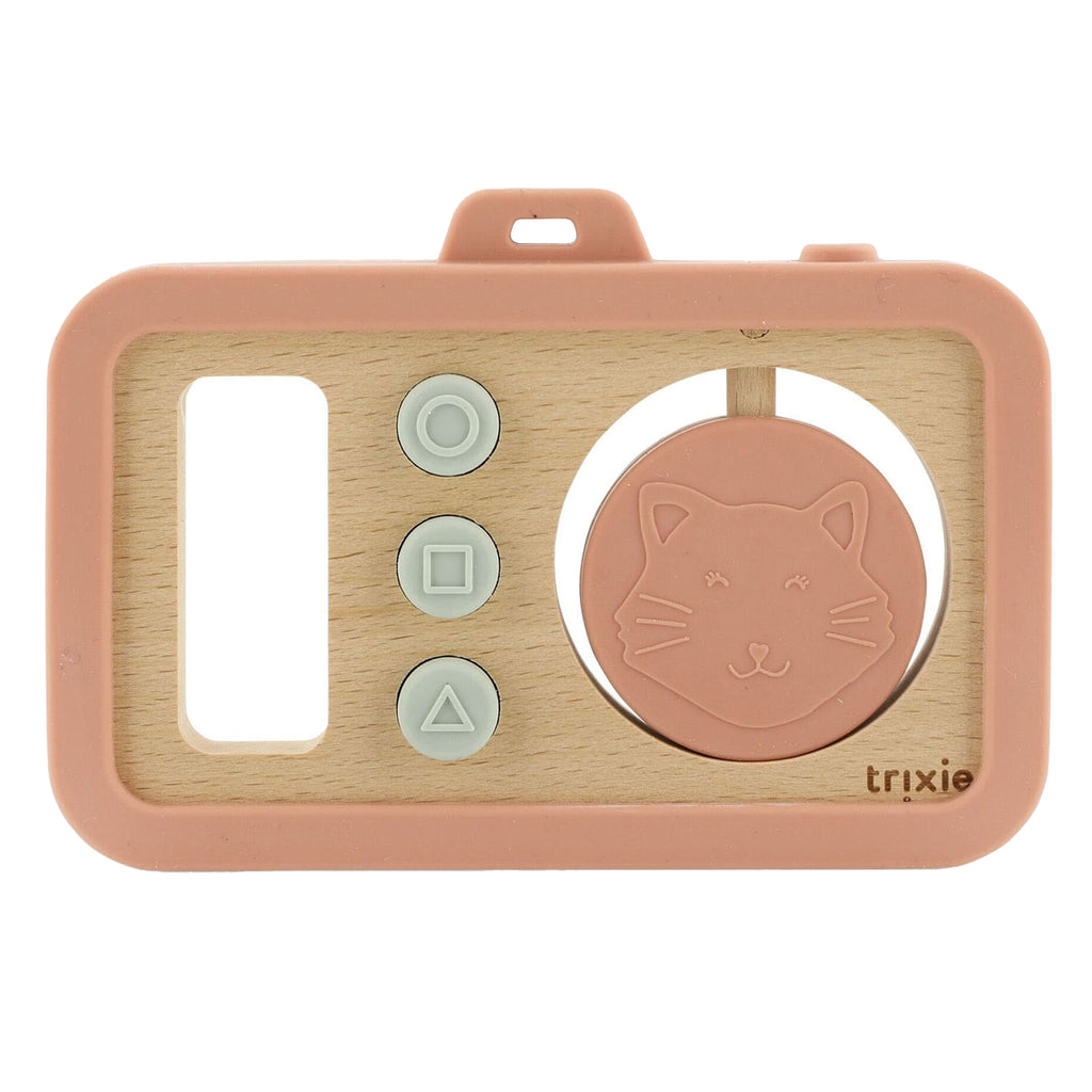 Trixie Holz-Silikon-Babykamera – Frau Katze
