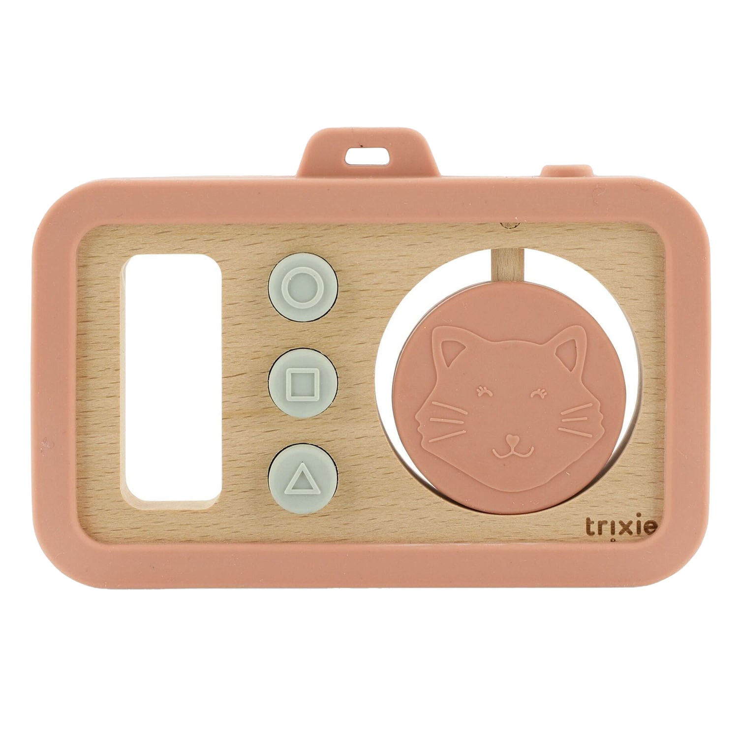 Trixie Holz-Silikon-Babykamera – Frau Katze