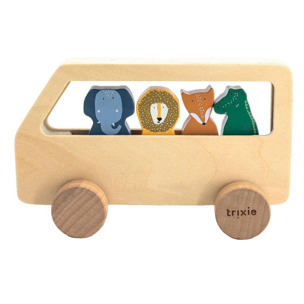 Trixie Holztierbus, 5-teilig.