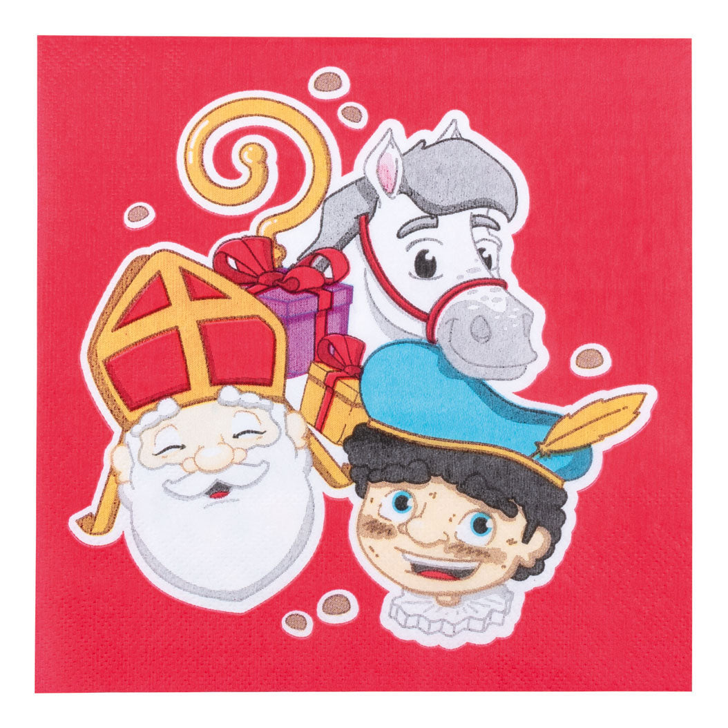 Sinterklaas-Servietten, 20 Stück.