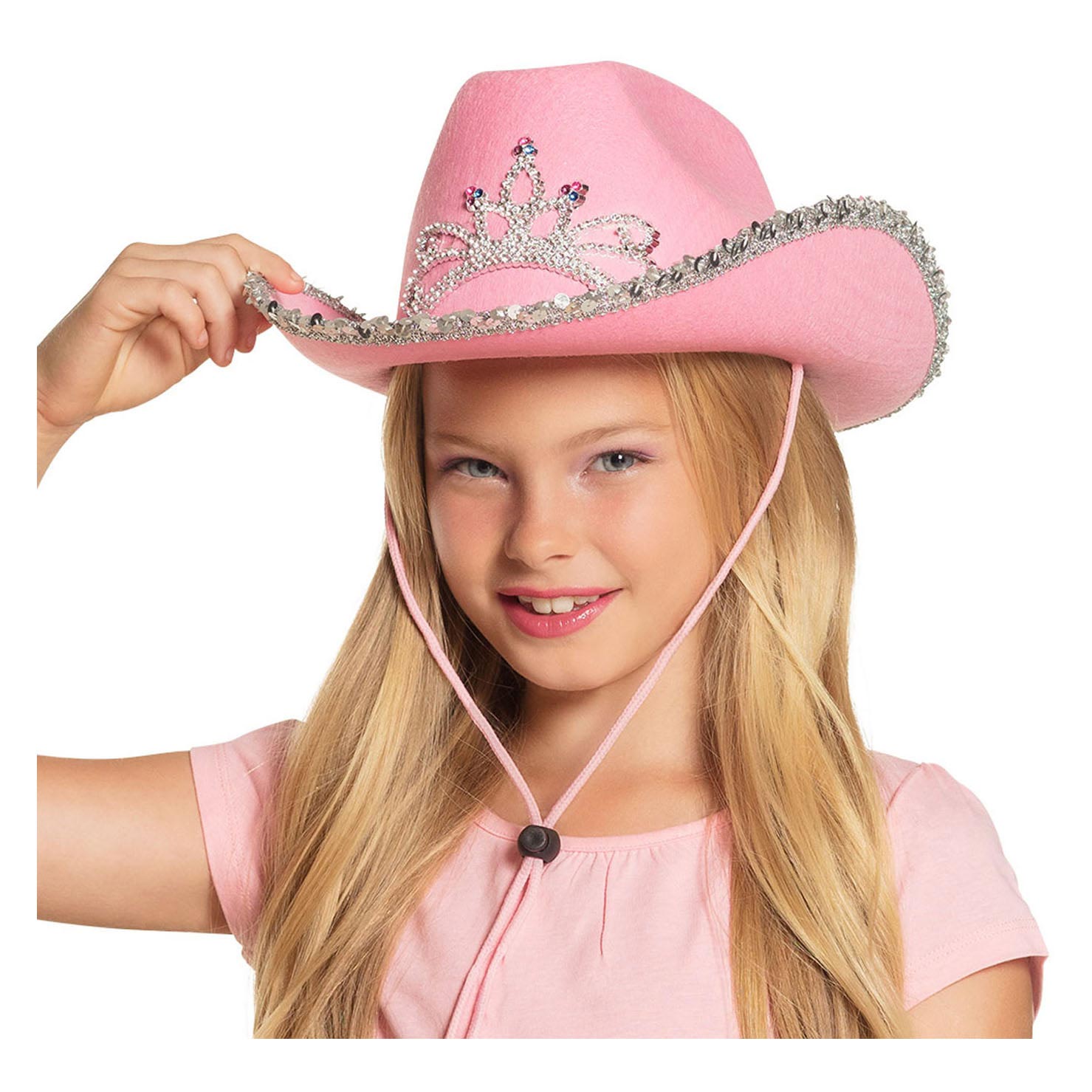 Boland Kinderhut Glitzerrosa