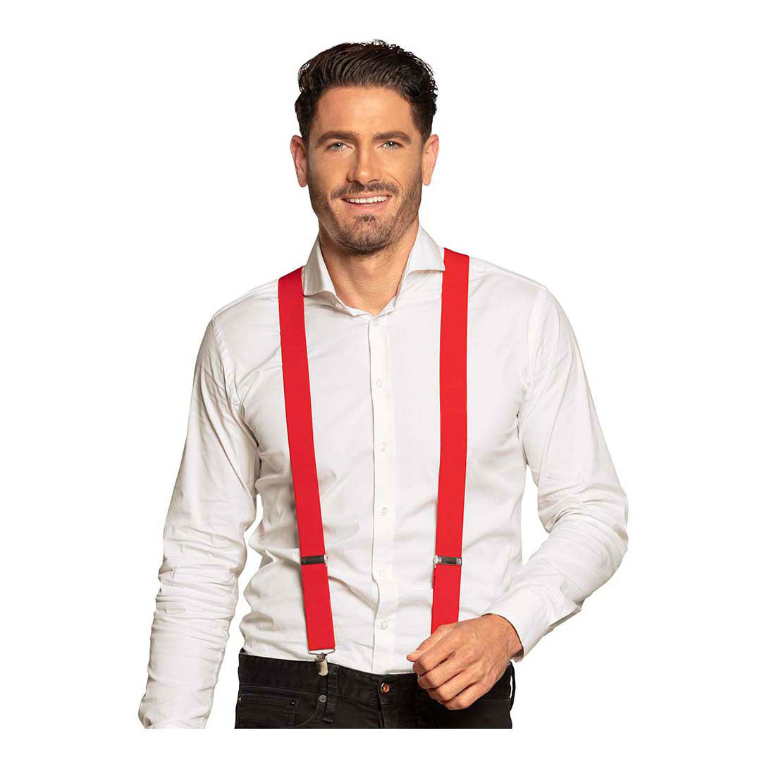 Boland bretels basic rood