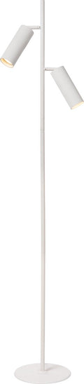 Lucide clubs - vloerlamp - 2xgu10 - wit