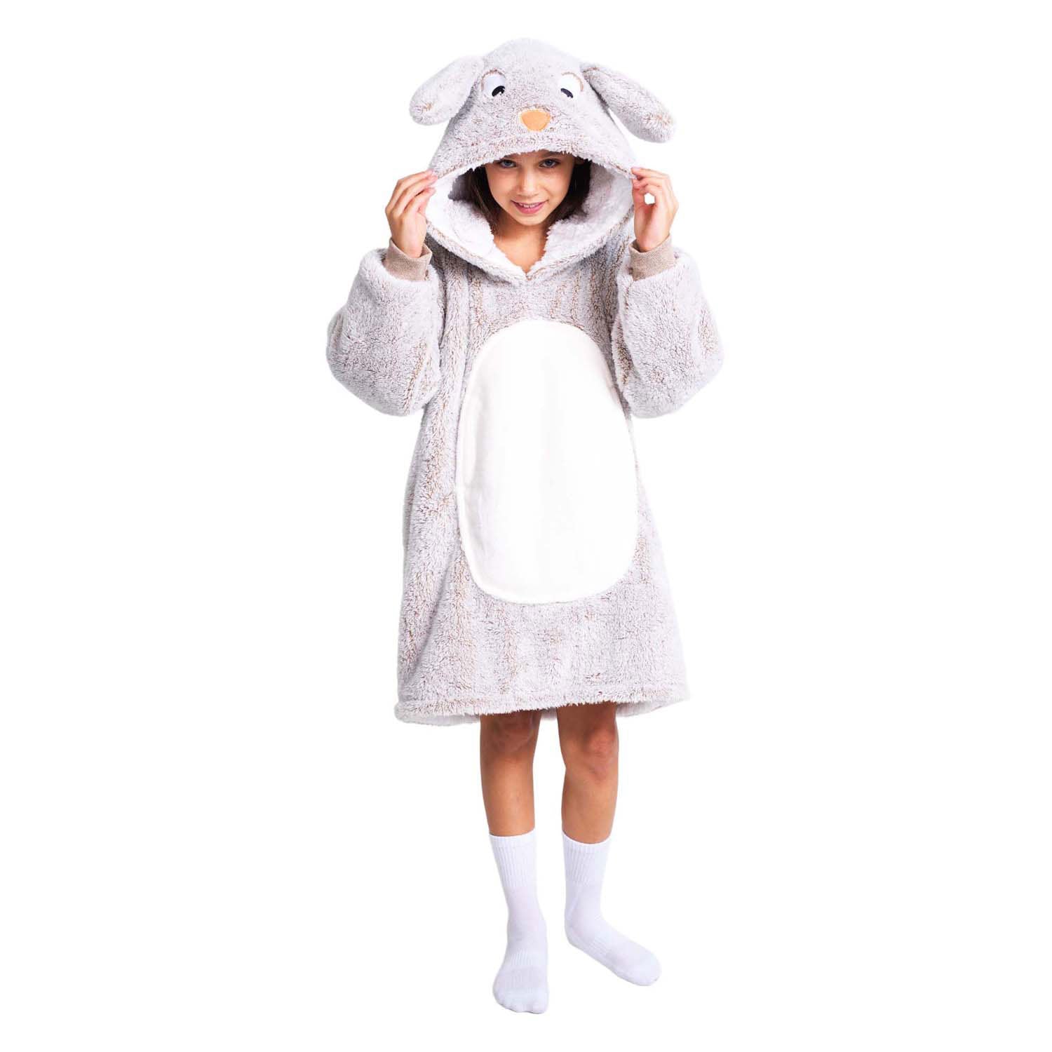 Noxxiez knuffel hoodie medium trui konijn , kinderen tot 160cm