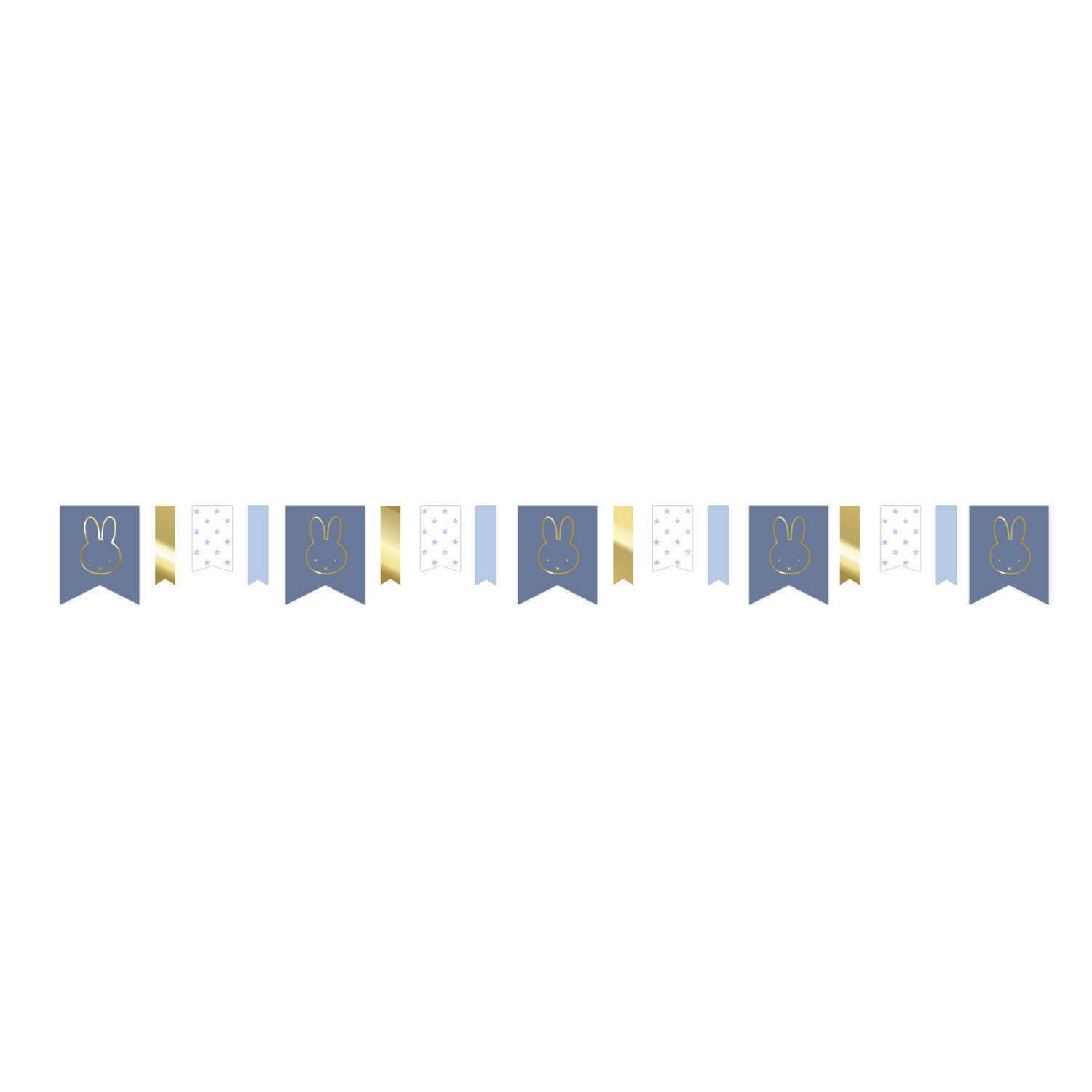 Haza Witbaard Miffy Girlande blau, 4 m.