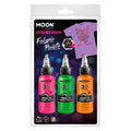 Haza witbaard textielverf neon 3x30ml - oranje, groen, roze