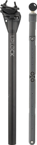 Uplock seatpost with folding lock