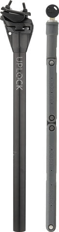 Uplock seatpost with folding lock