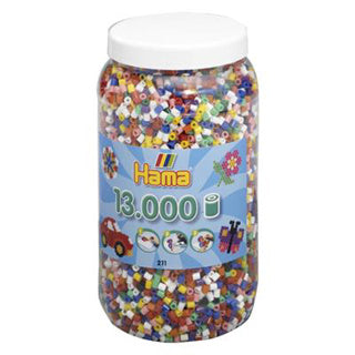 Hama Bügelperlen im Glas, 13000 Stück