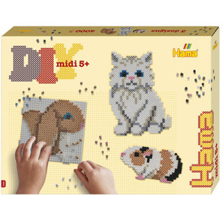 Hama strijkkralenset gift box - schattige dieren, 4000st.