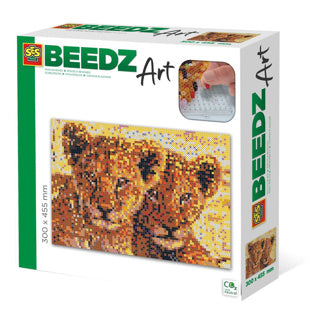 SES Kreative Bügelperlen Löwenjunge 30 x 45,5 cm 7000 Stück