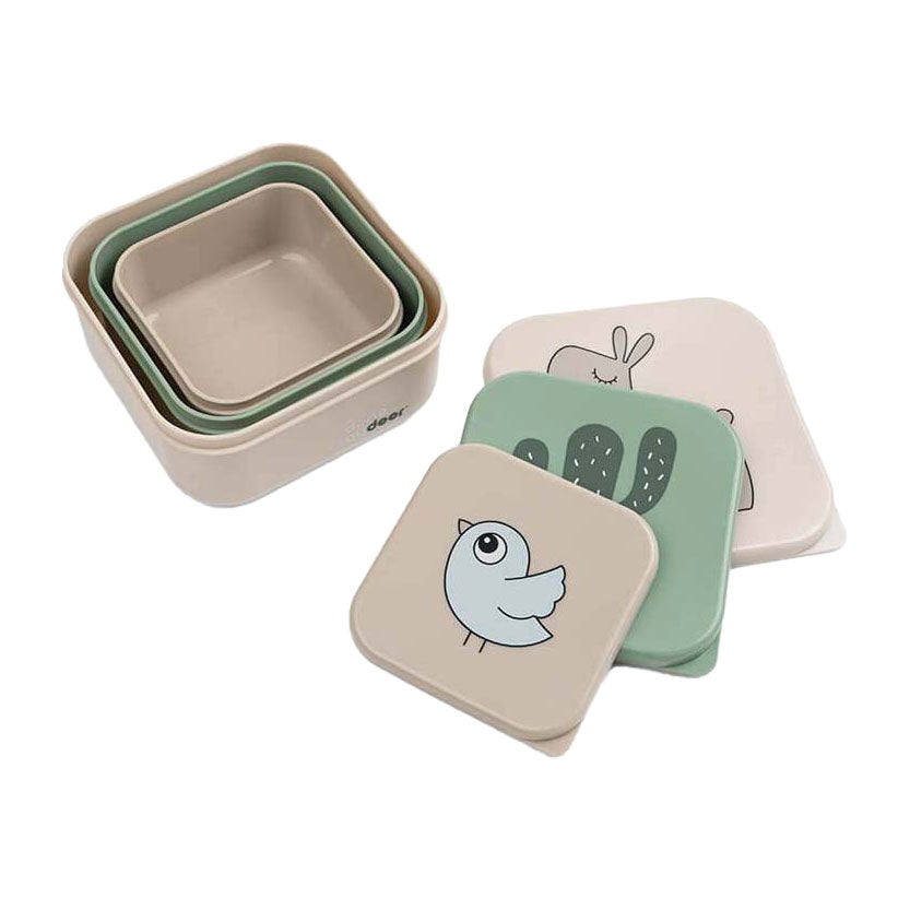 Done By Deer Snackbox Lalee Beige Mix, 3 Stück.
