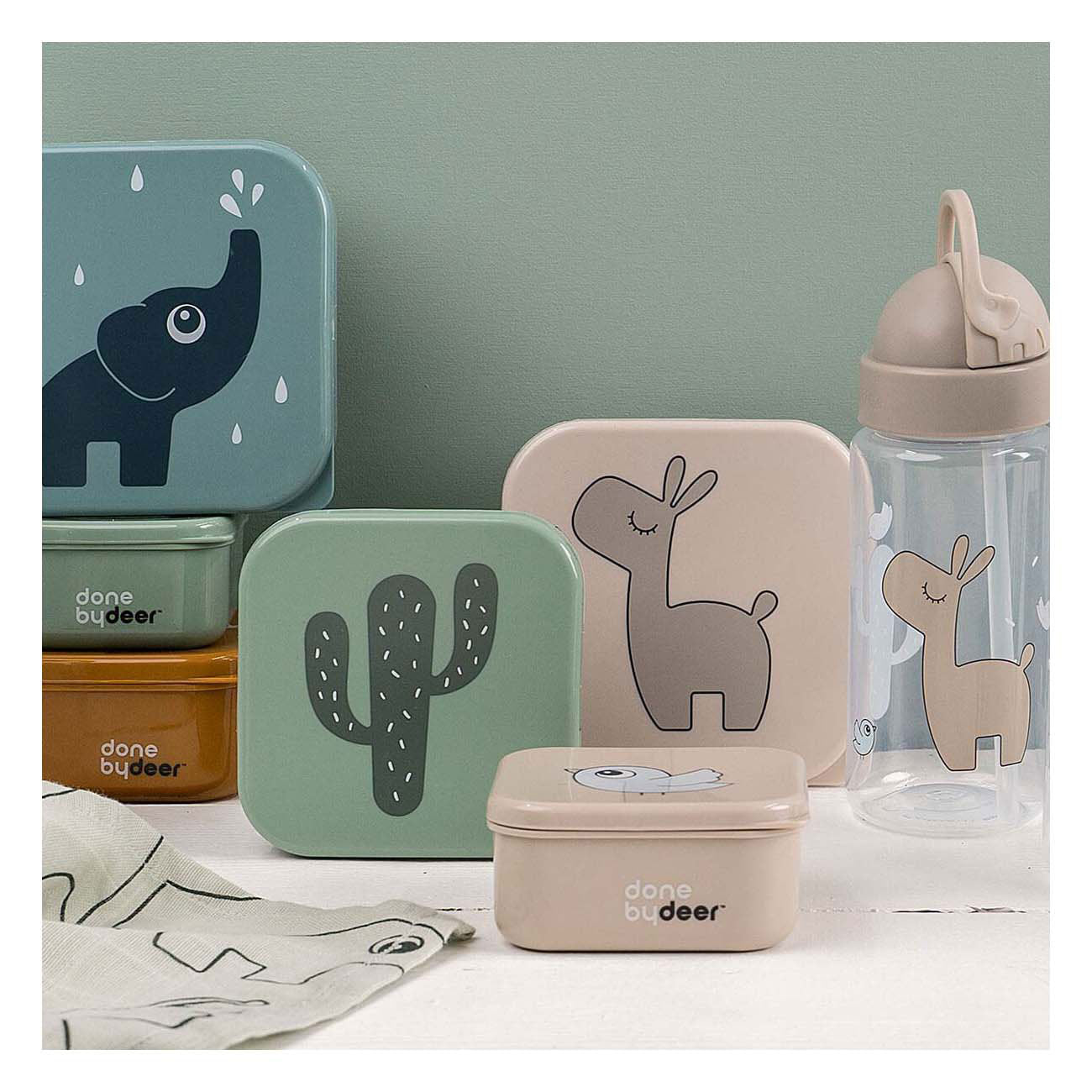 Done By Deer Snackbox Lalee Beige Mix, 3 Stück.