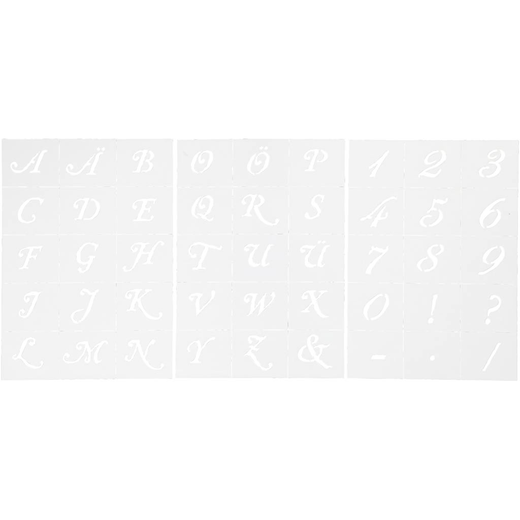 Creativ company https: www.cchobby.nl letters-en-cijfers-sjabloon-h-20-30-mm-a5-vel-148x210-mm-3-vel-1-doos