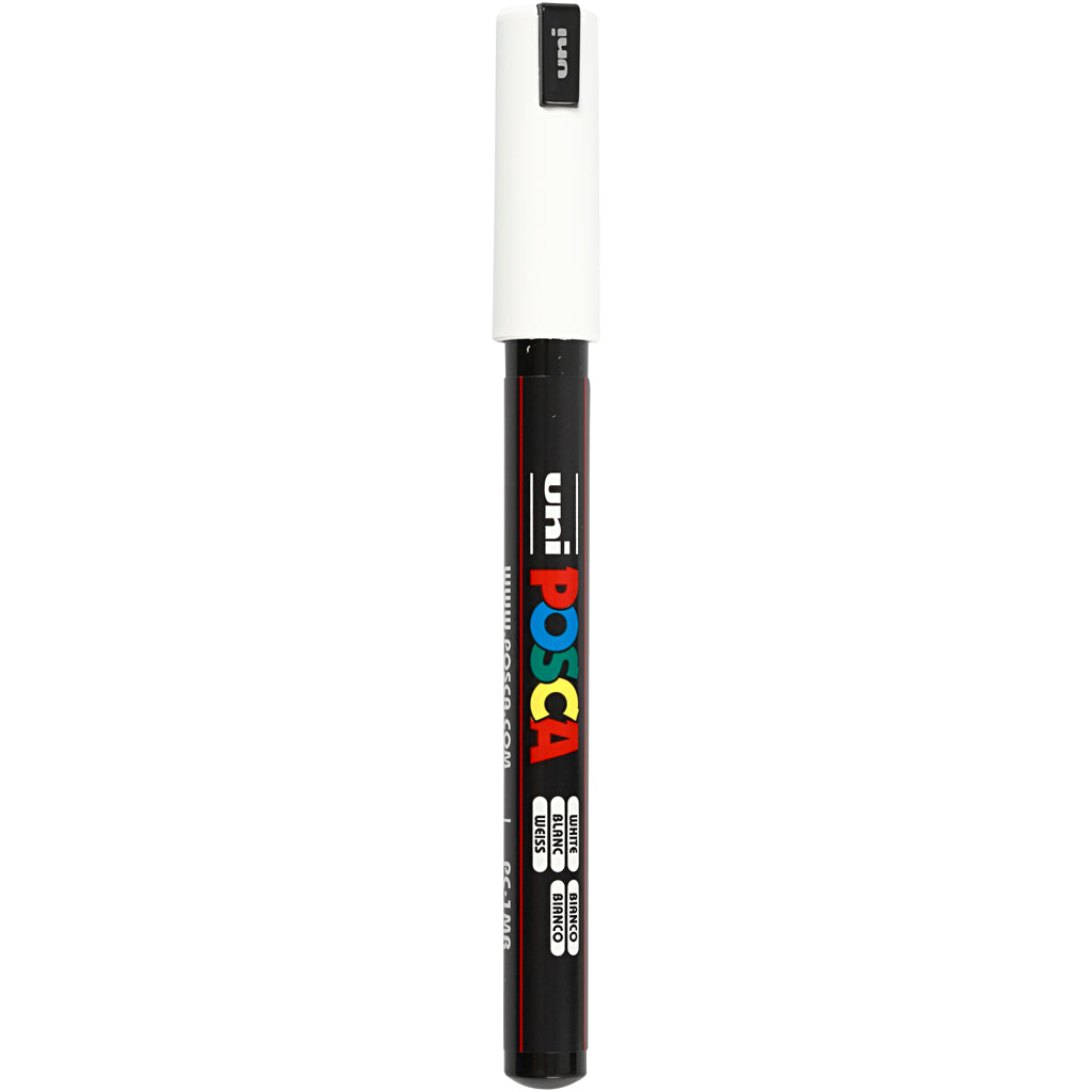 Uni posca marker pc-1mr wit - extra fine 0,7mm