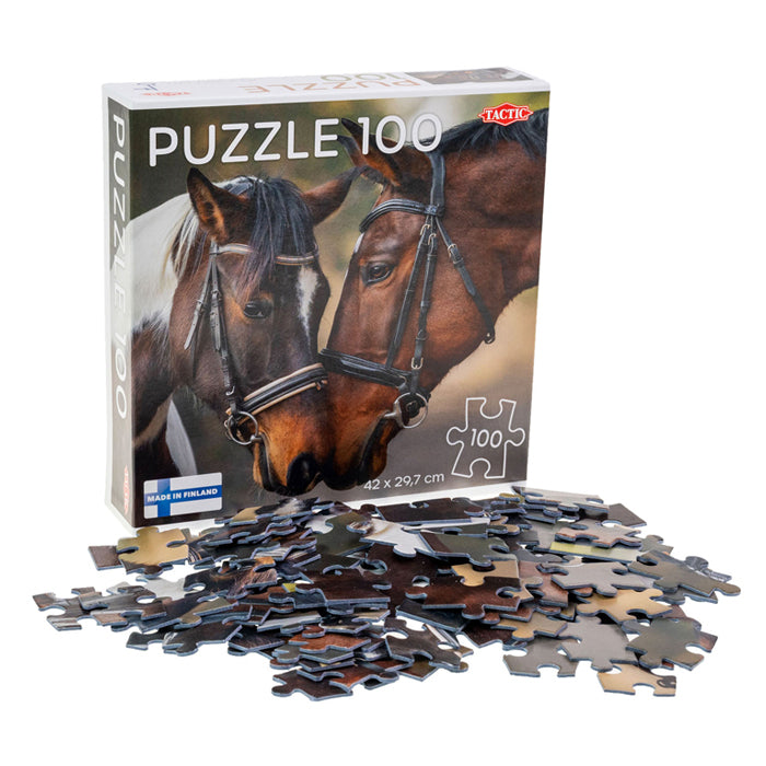 Taktik-Puzzle „Verliebte Pferde“, 100 Teile.