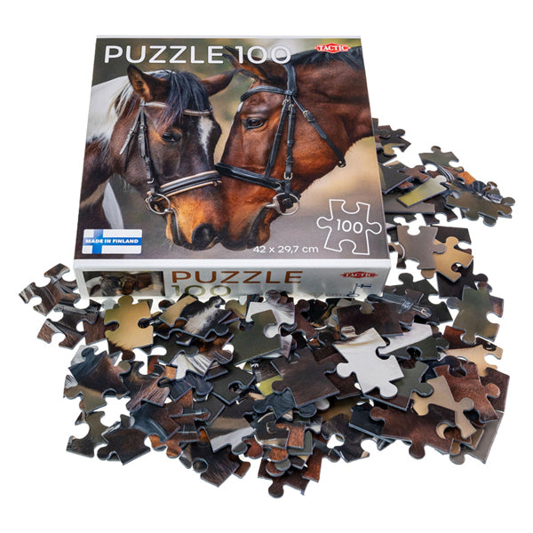 Taktik-Puzzle „Verliebte Pferde“, 100 Teile.