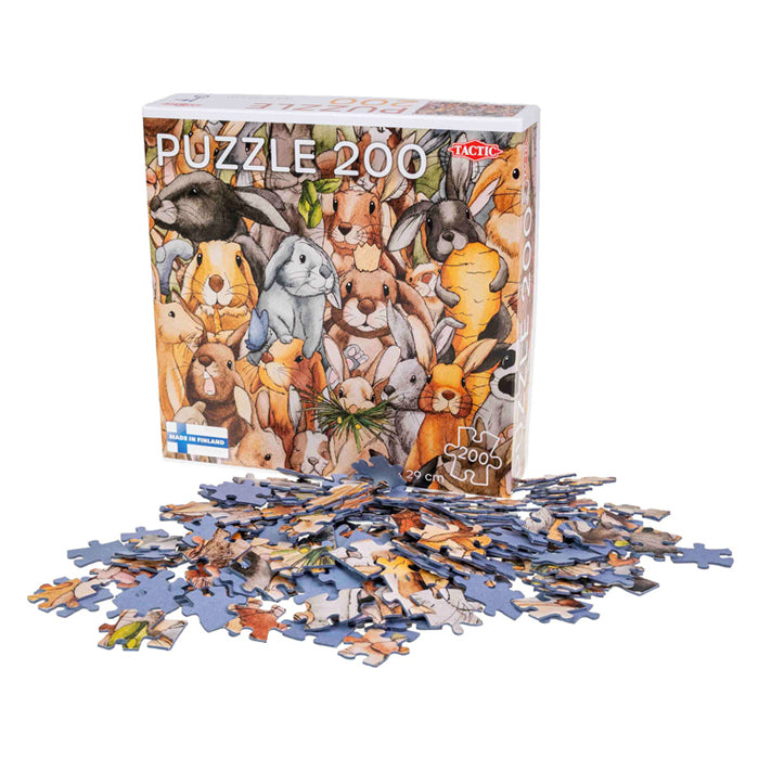 Taktik-Puzzle Hasen, 200 Teile.