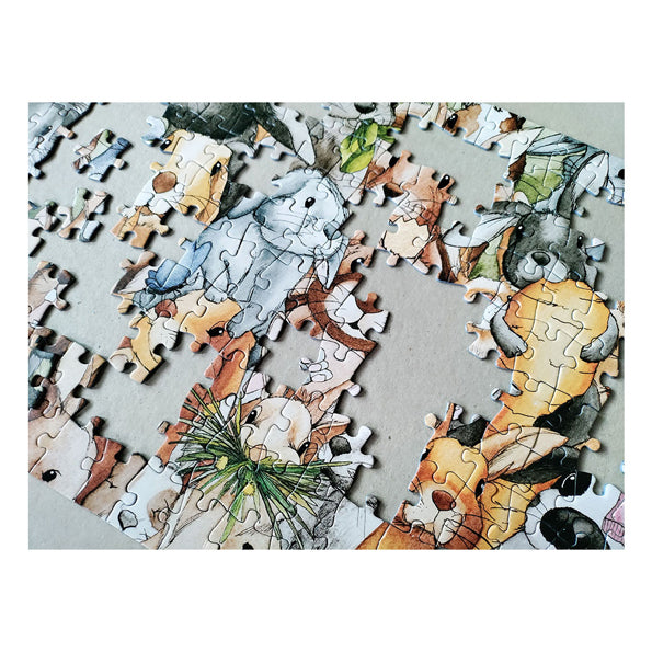 Taktik-Puzzle Hasen, 200 Teile.