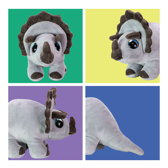 Lumo Stars Kuscheltier – Dino-Triceratops, 15 cm