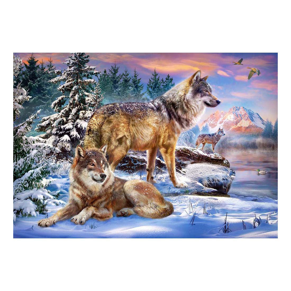 Selecta Castorland Puzzle „Wolfish Wonderland“, 500 Teile.