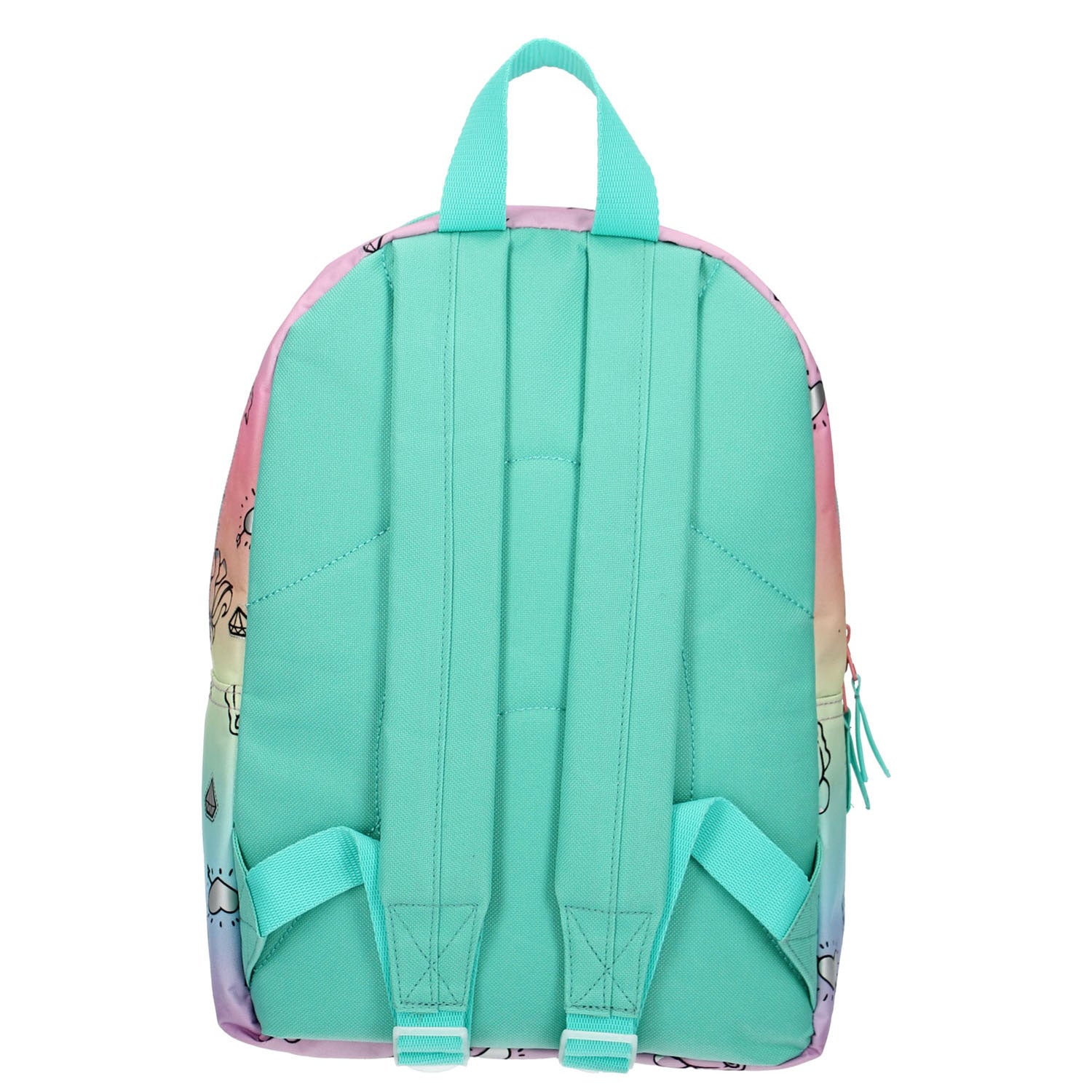 Milky kiss regenboog en eenhoorns rugzak