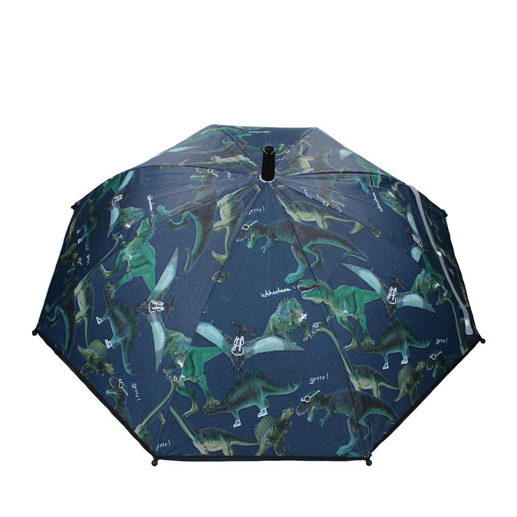 Basic paraplu dino's blauw groen