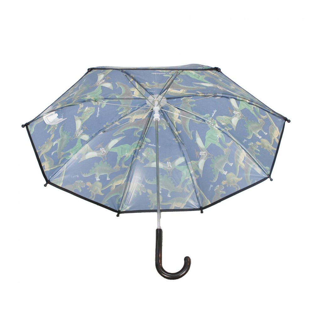 Basic paraplu dino's blauw groen