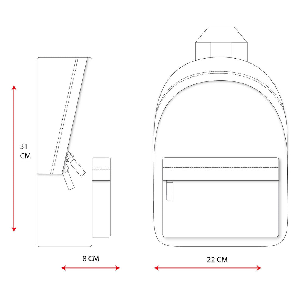 Vadobag Rucksack Spaß think glückliche Gedanken wilde Tiere