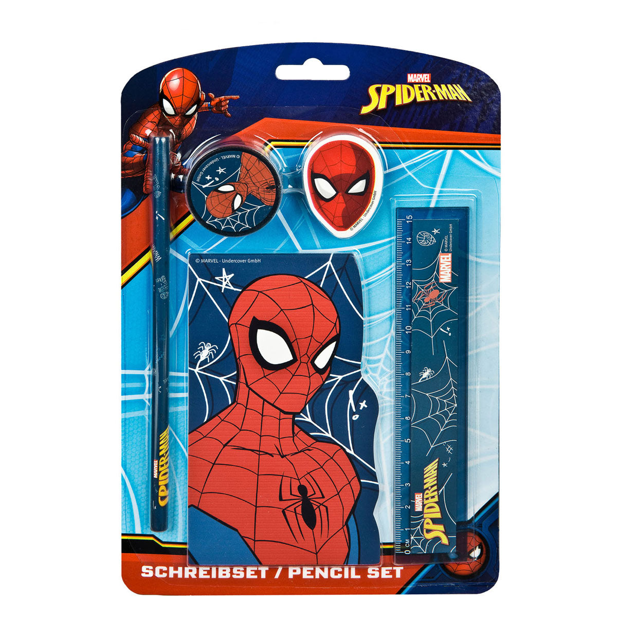 Undercover Schreibwarenset Spiderman, 5ldg.