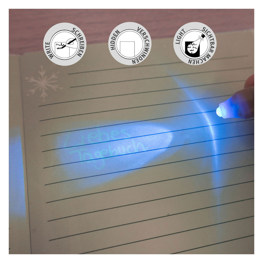 Undercover geheim dagboek frozen met uv-pen