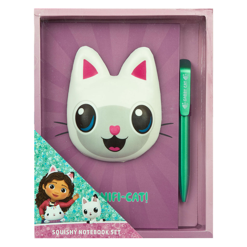 Undercover Squishy Notizbuch, Gabbys Puppenhaus mit Stift