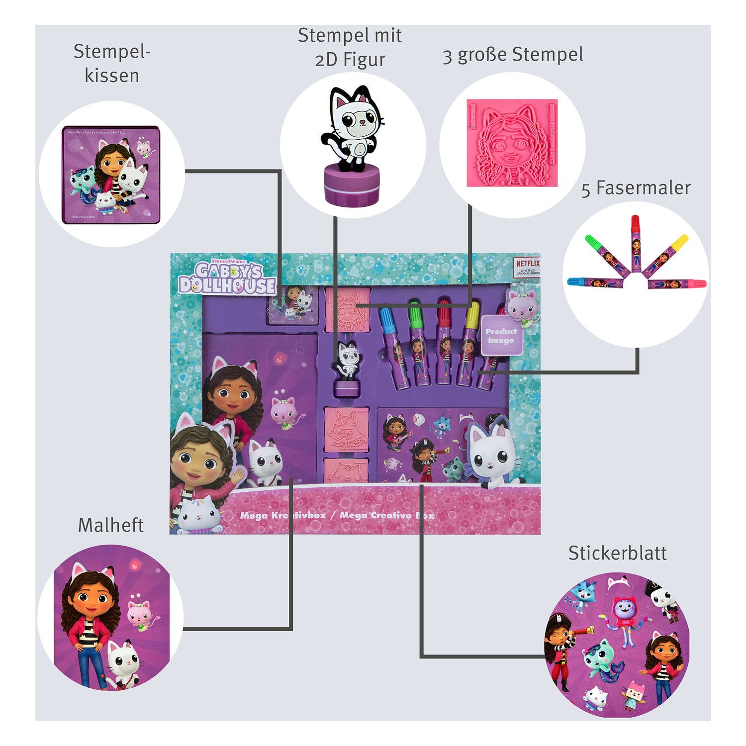 Gabby's poppenhuis mega stempelset