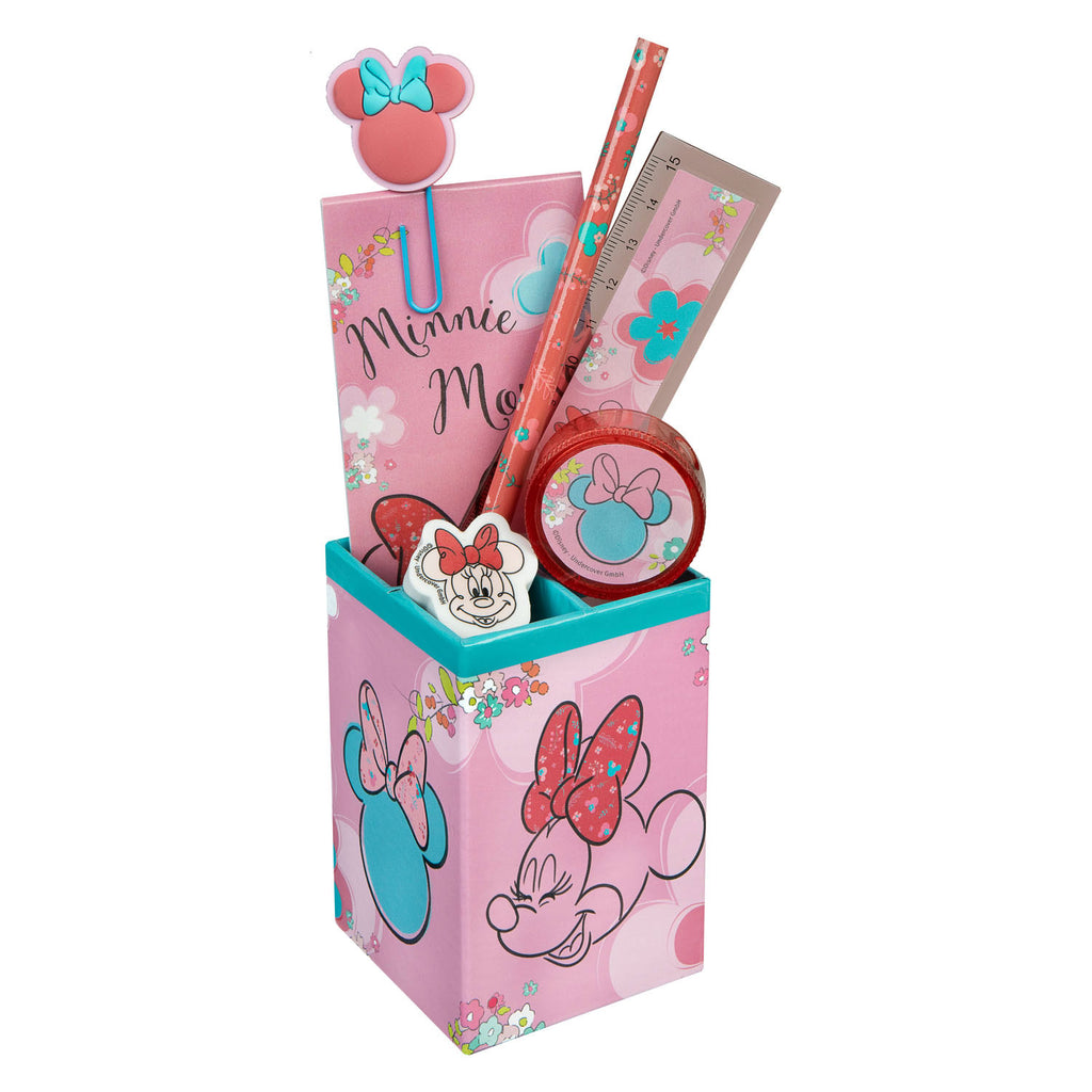 Undercover Minnie Mouse Schreibtischset, 6-teilig.