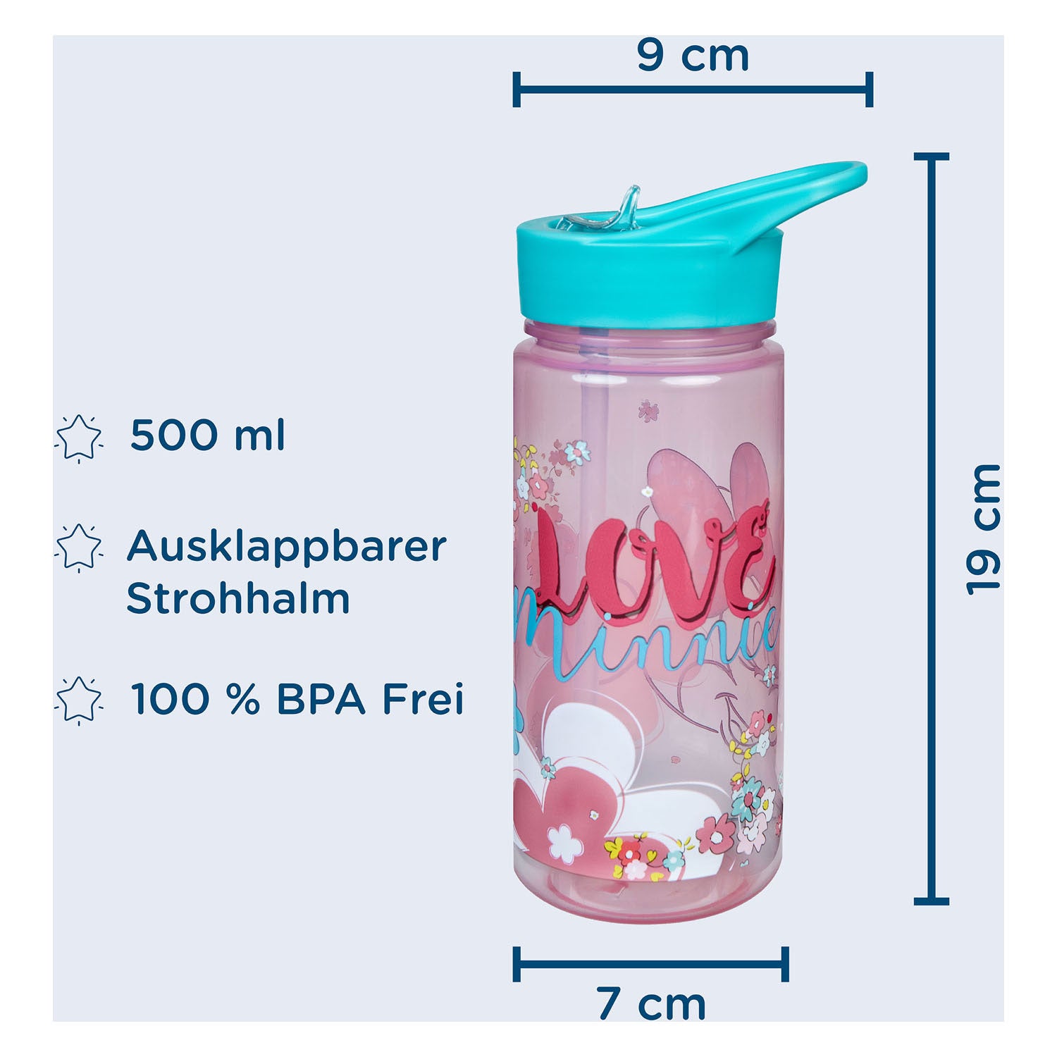 Undercover Aero Trinkflasche Minnie Maus, 500 ml
