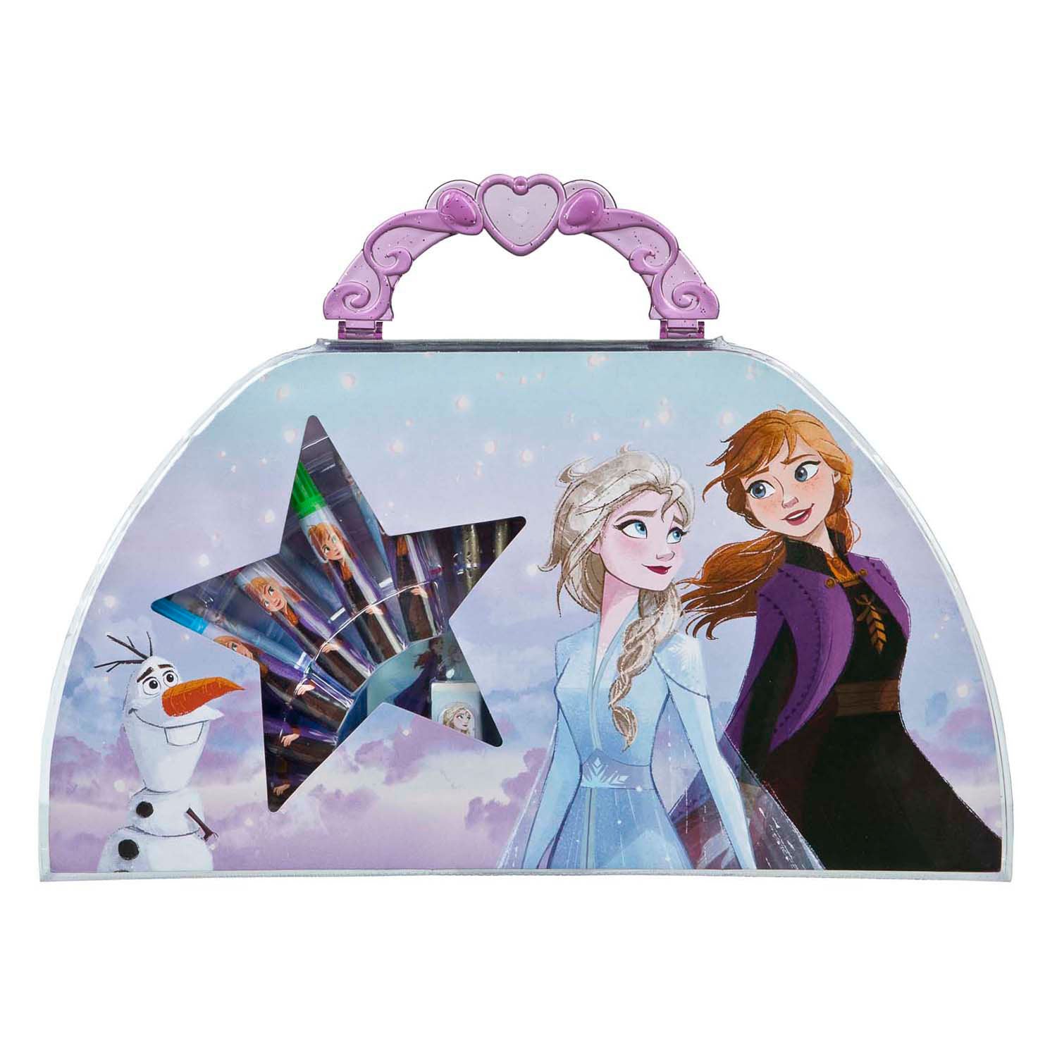 Merkloos sans marque kleurkoffer disney frozen, 51dlg