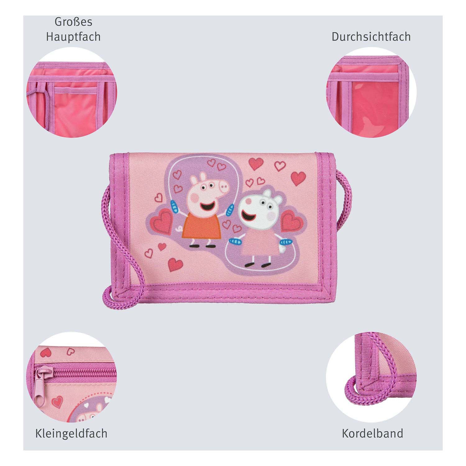 Versteckte Peppa-Pig-Geldbörse