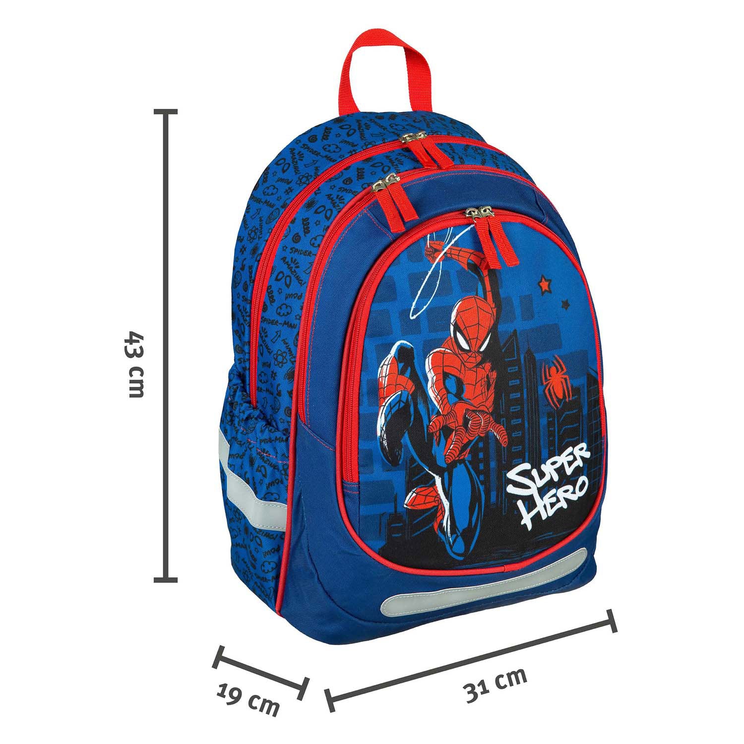 Ergonomischer Schulrucksack im Undercover-Design: Spider-Man