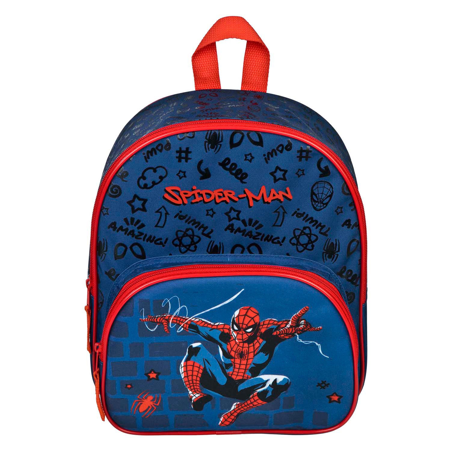 Undercover Spiderman Rucksack 30x25x10 cm blau rot