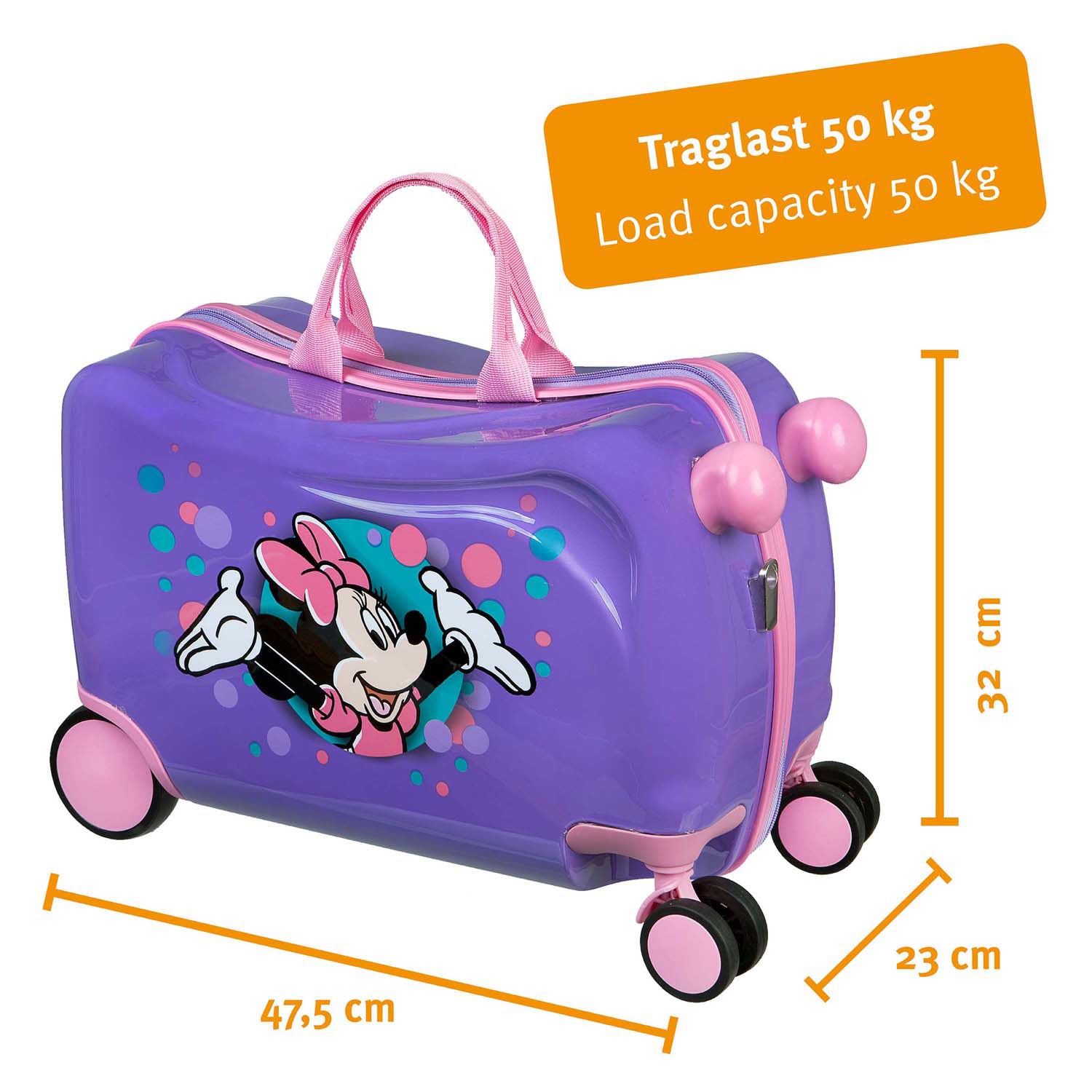 Undercover Trolley Case Minnie Mouse zum Draufsitzen