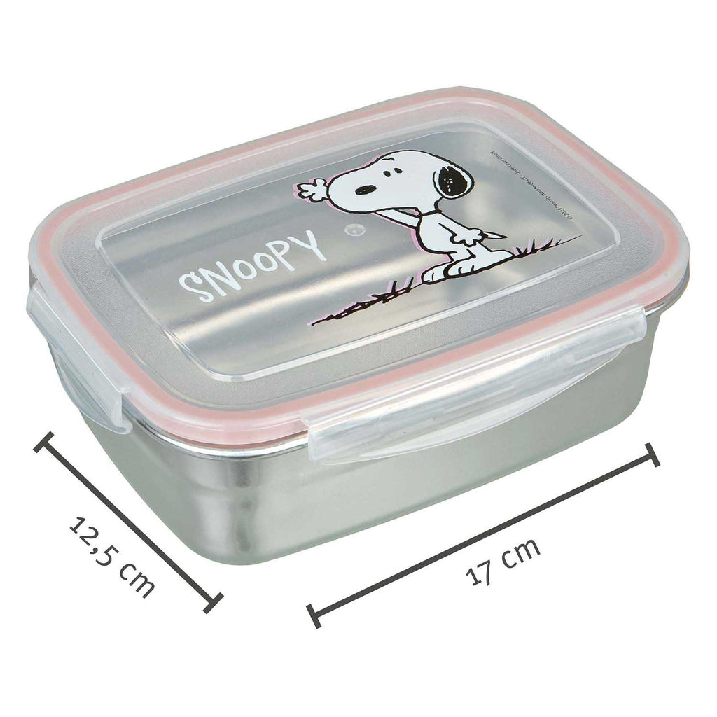 Undercover lunchbox snoopy roestvrij staal met kunststof deksel.