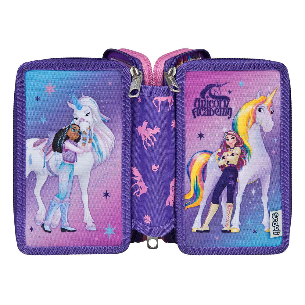Undercover unicorn academy 3-vaks gevulde etui