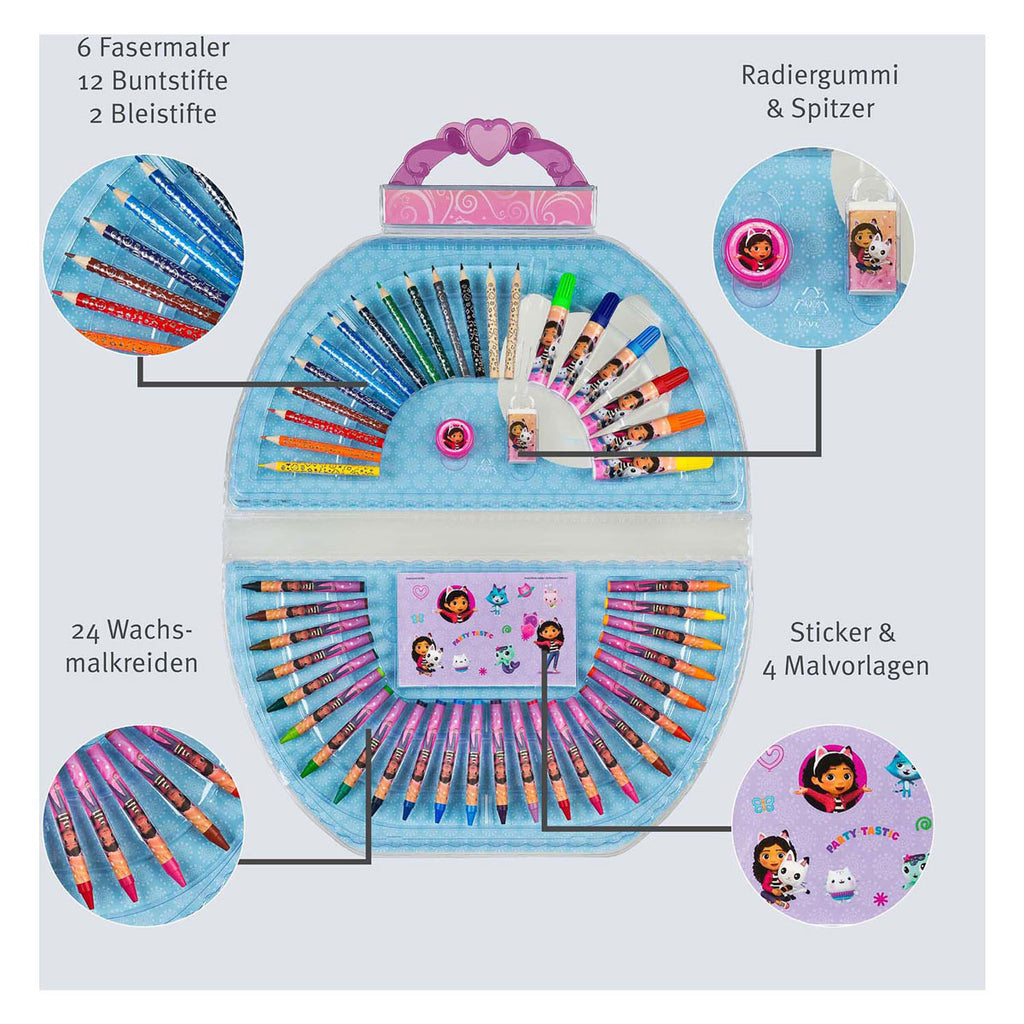 Undercover kleurkoffer gabby's poppenhuis - creatieve set voor kinderen.