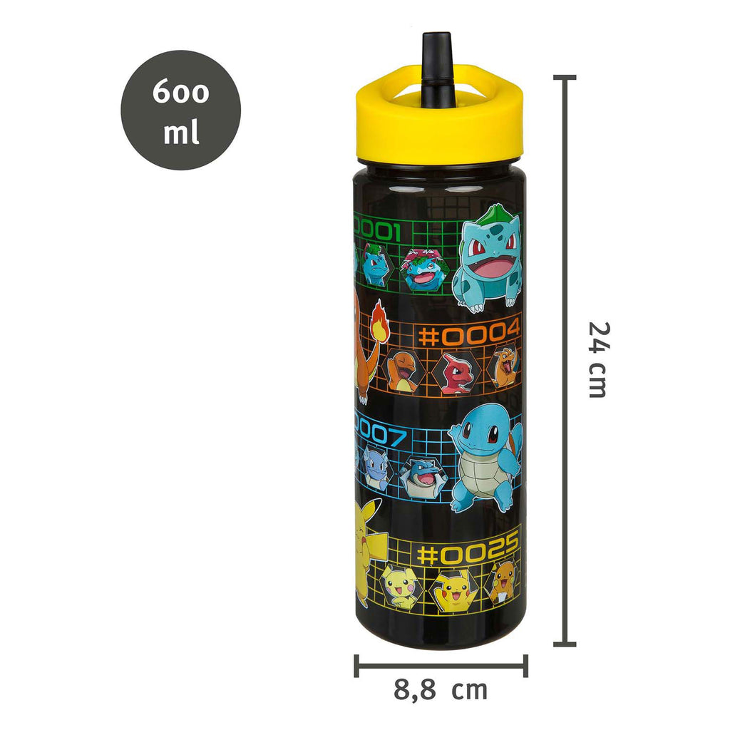 Van der meulen undercover pokemon drinkfles 600 ml - kindvriendelijke waterfles.